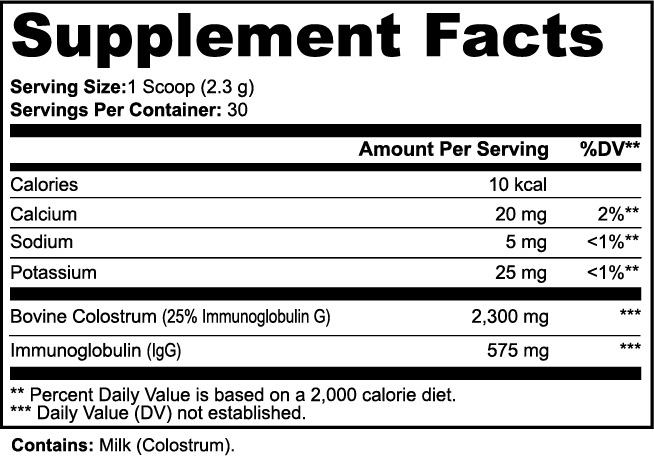 Sol Actives Colostrum Powder