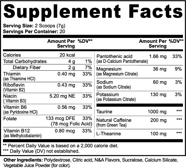 Sol Glow Fuel (Fruit Punch) Powder