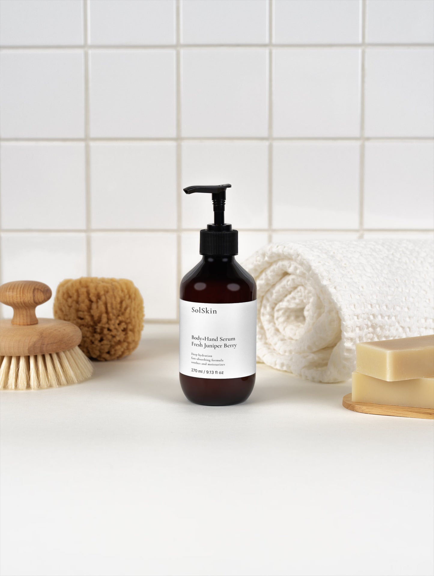 SolSkin Body+Hand Serum, Fresh Juniper Berry