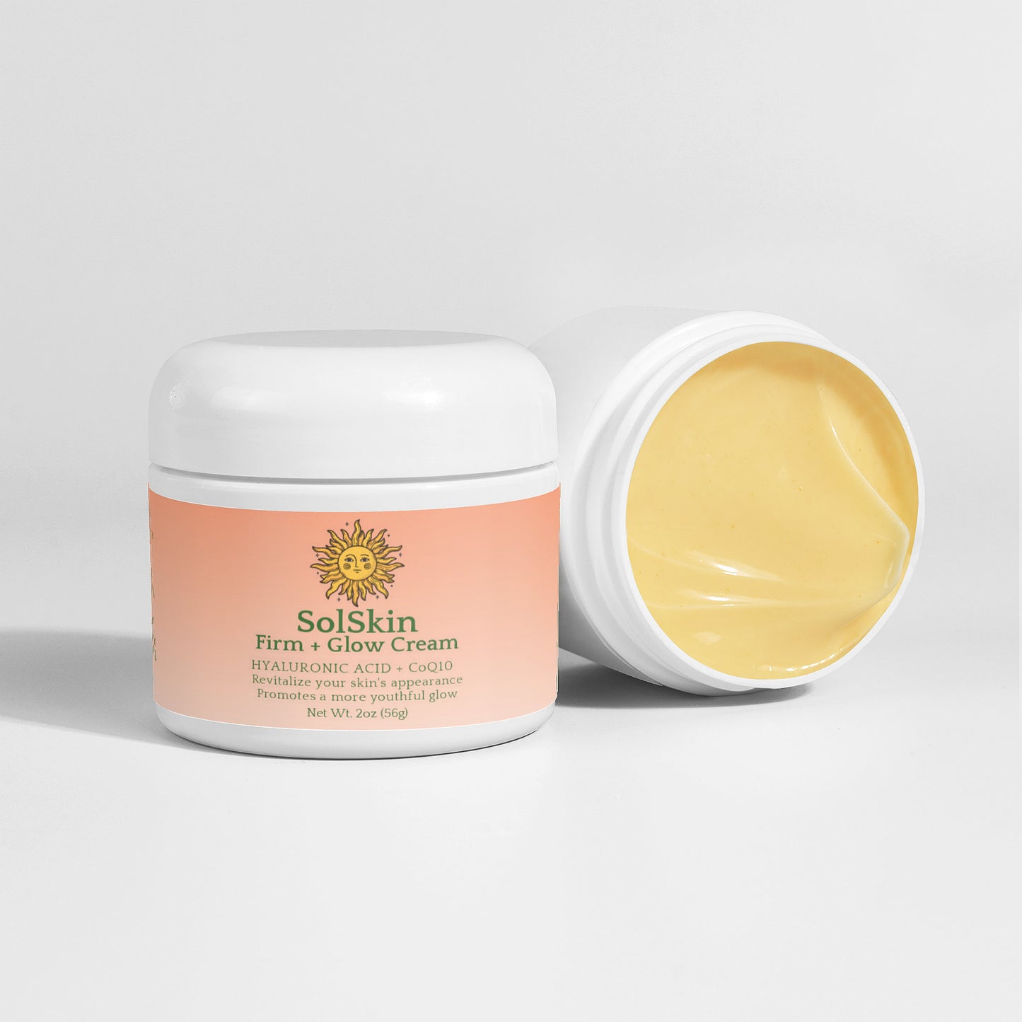 SolSkin Firm + Glow Cream (Hyaluronic Acid + CoQ10)