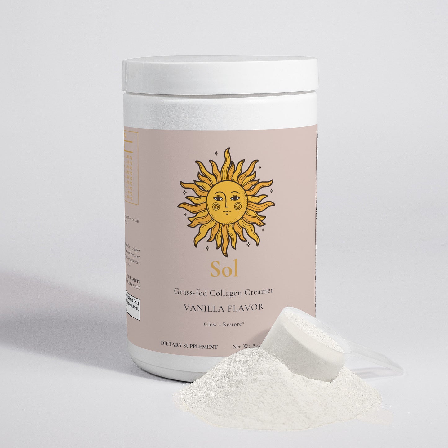 Sol Grass-Fed Collagen Creamer (Vanilla)