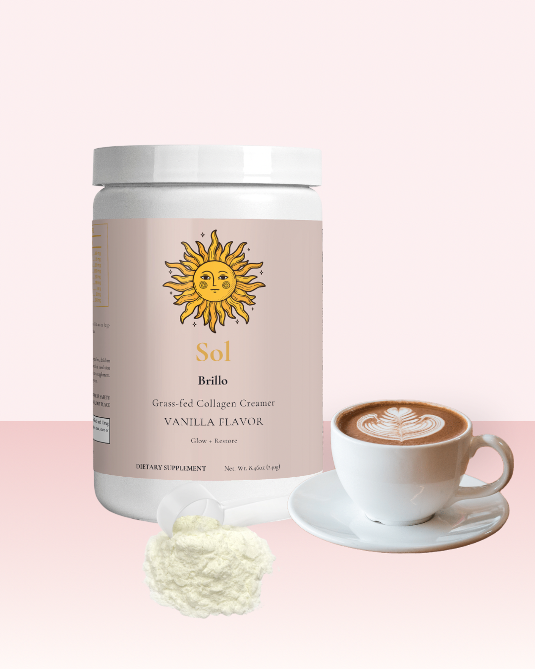 Sol Grass-Fed Collagen Creamer (Vanilla)