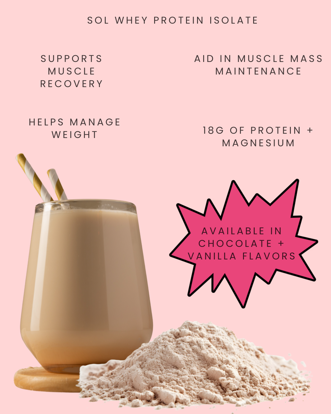 Sol 100% Whey Protein Isolate (Vanilla)