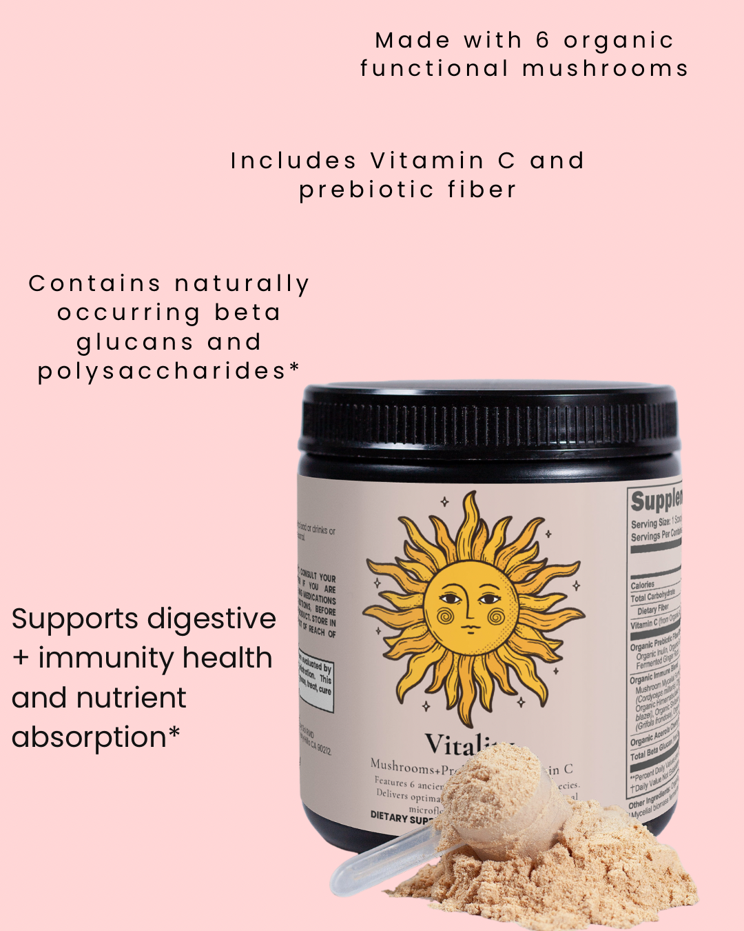 Sol Vitality (Fermented Mushroom Blend) Unflavored